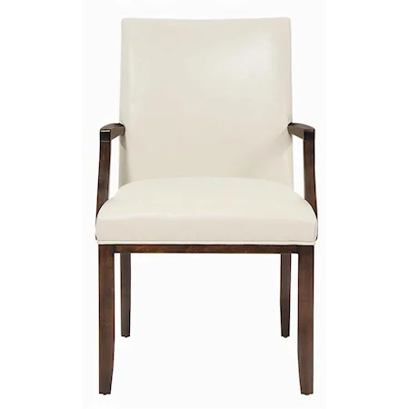 Panel Upholstered Arm Chair